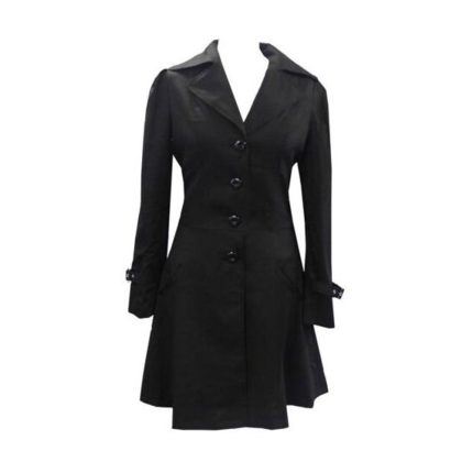Women Victorian Corset Riding Jacket Black Gothic Steampunk Coat