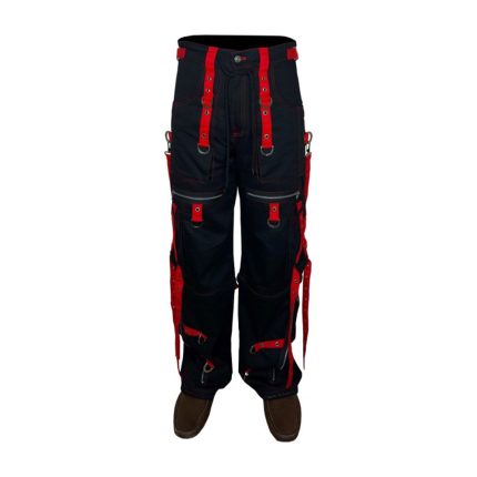 X-strap Zip Off Pant Black Red